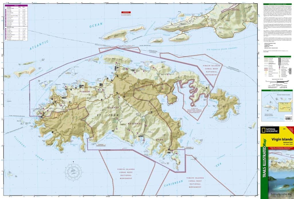 National Geographic Trails Illustrated St. John Map