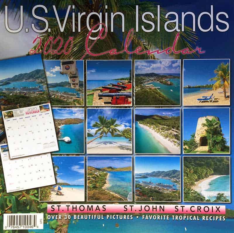 2020 Virgin Islands Calendar