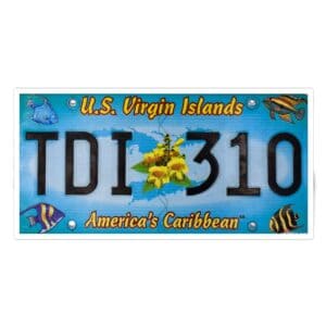 St. Thomas Authentic License Plate