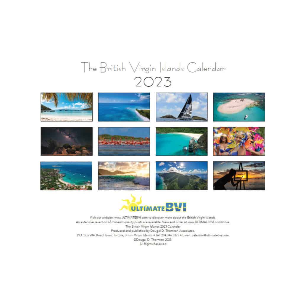 2023 British Virgin Islands Wall Calendar (BVI)