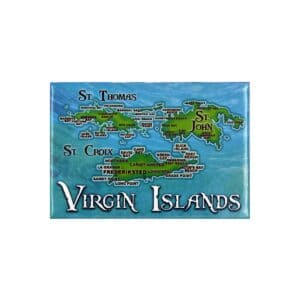 Virgin Islands Map Magnet