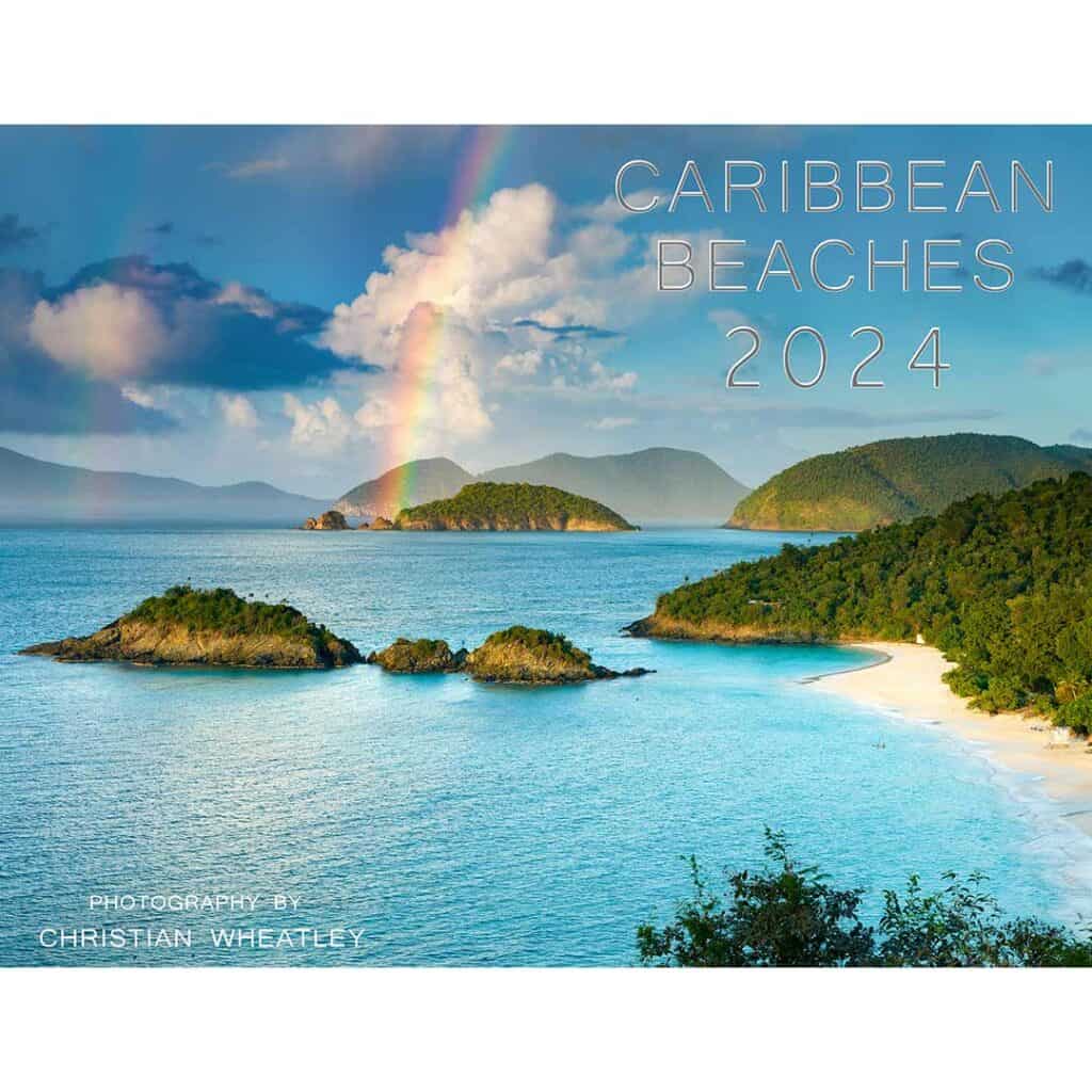Caribbean Beaches Wall Calendar (2024)